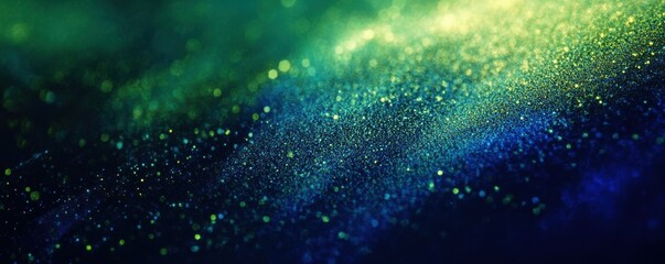 Wall Mural - dark green blue glowing grainy gradient background noise texture backdrop webpage header banner desi