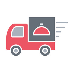 Wall Mural - Food delivery icon