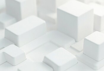 Aufkleber - White Keyboard Keys