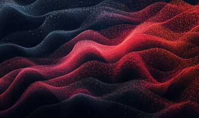 Wall Mural - grainy background, dark red black abstract color gradient shape, glowing noise texture banner header