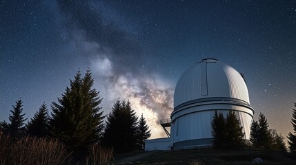 telescope on the roof
