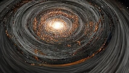 Wall Mural - Stunning swirling galaxy formation captured in vibrant cosmic display