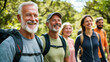 © Natalia Klenova - Happy Group of Senior Hikers Enjoying the Outdoors