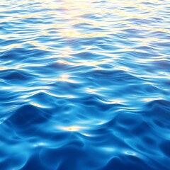 Sunlit blue ocean water texture.