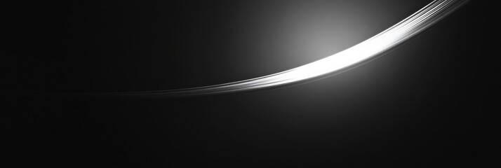 Fototapete - Elegant play of light across a dark background creating a serene and minimalist space for text and design elements. Generative AI