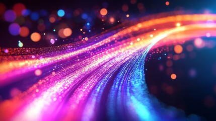 Aufkleber - A colorful heartbeat graph flowing smoothly across a digital display, representing the life force and energy of a beating heart in a captivating design