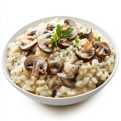 Wall Mural - Creamy arborio rice cooked with mushrooms