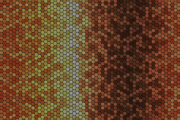 Wall Mural - abstract modern background hexagons texture snake scales, honeycomb gradient colors, vector template