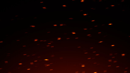 Wall Mural - blurred fire embers sparks on black background . texture isolated overlays. concept of particles, sp