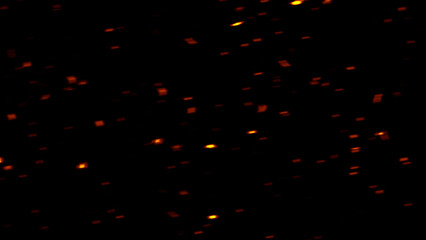 Wall Mural - blurred fire embers sparks on black background . texture isolated overlays. concept of particles, sp