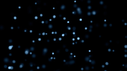 Wall Mural - blurred blue fire embers sparks on black background . texture isolated overlays. concept of particle