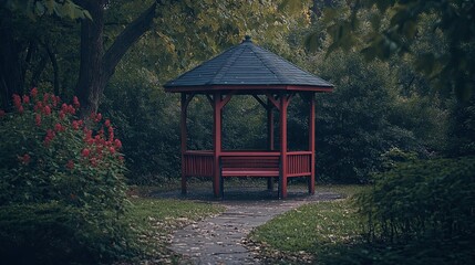 Wall Mural - Romantic Gazebo in the Park 