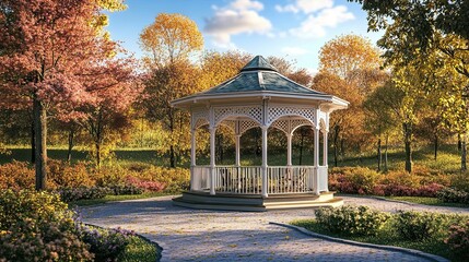 Wall Mural - Romantic Gazebo in the Park 