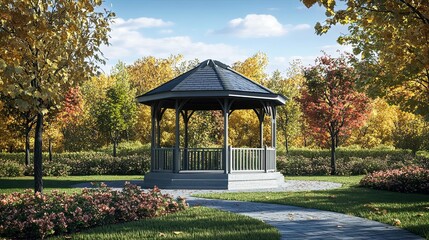 Wall Mural - Romantic Gazebo in the Park 