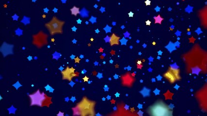 Poster - Colorful sparkling stars create a mesmerizing display in a vibrant celebration atmosphere