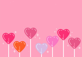 heart lollipop. romantic love sugar caramel symbol. candy heart shape. valentine day celebration. cu