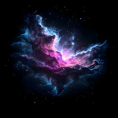 Wall Mural - Cosmic Nebula 3D Illustration