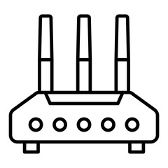 Canvas Print - Router Icon