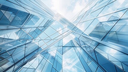 A building with a lot of windows and a clear blue sky