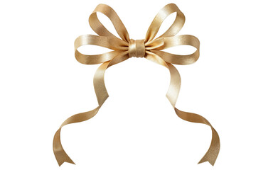 Wall Mural - yellow bow on transparent background