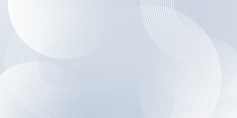 Wall Mural - Abstract grey background with dynamic circle lines.