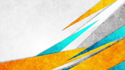 Poster - Colorful grunge corporate geometric background. Seamless looping motion design. Video animation Ultra HD 4K 3840x2160