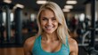 © Jayk - Portrait of a blonde girl in the gym, smiling