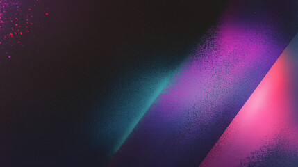 Fototapete - Abstract gradient background with a grainy texture in purple, blue, and pink tones. Minimalist vector illustration with a cinematic dark palette, featuring watercolor and flat art elements, hyper-real
