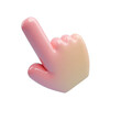 © Rysak - pastel-colored 3d hand cursor pointing right