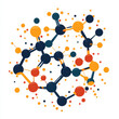 © Sweet Mango - Colorful molecular structure illustration with interconnected atoms and bonds, representing scientific concepts in chemistry and pharmacology