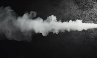 Wall Mural - a wispy cloud of smoke trails across a dark surface, creating a dramatic and atmospheric effect. the