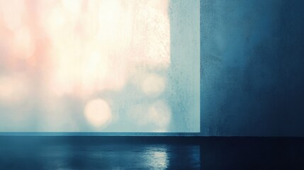 Poster - Empty space with soft light and blurred backdrop suitable for text or creative projects. Generative AI
