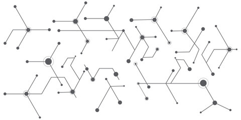 Vector abstract technology and science digital communication, high technology design line technology.	