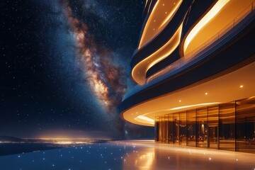 Wall Mural - vast expanse of stars and galaxies shining brightly in the night sky