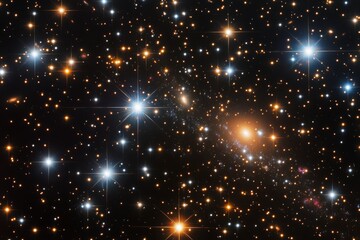 Wall Mural - vast expanse of stars and galaxies shining brightly in the night sky