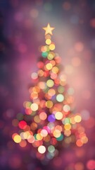 Wall Mural - Abstract background featuring a vibrant Christmas tree design, pattern, artistic, festive