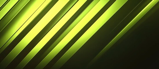 Wall Mural - abstract green diagonal lines background with gradient effect and copy space for text placement.