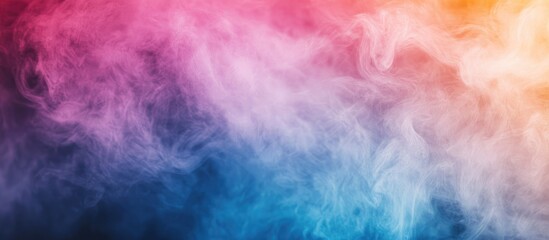 Wall Mural - colorful smoke abstract background with soft gradients and textures in pink, purple, blue, and orang