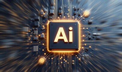 Wall Mural - ai machine learning. ai digital background. artificial intelligence. ai artificial intelligence futu