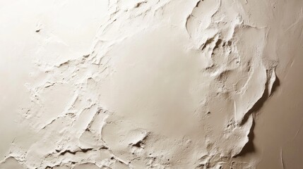 Wall Mural - Textured beige wall with uneven plaster surface and subtle shadows Copy Space