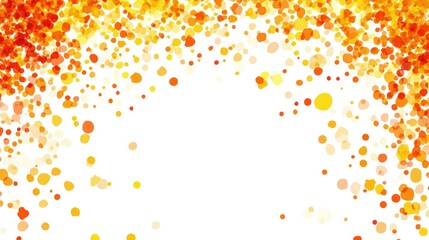 Wall Mural - bright abstract background with orange and yellow bokeh circles and copy space, ideal for designs an