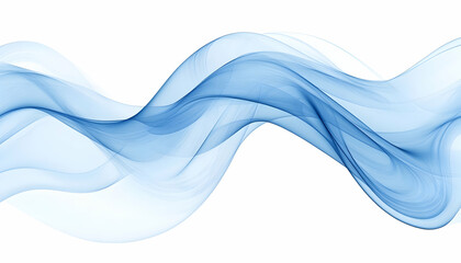 Wall Mural - Abstract design with flowing blue tones, evoking creativity and calmness -