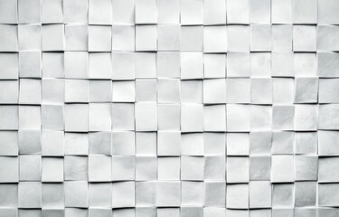 Wall Mural - Abstract white square pattern texture background.