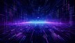 © photostockatinat - a vibrant, abstract image with glowing purple and blue lines. The lines seem to shoot out from the center of the image, giving the effect of a digital highway or a futuristic cityscape.