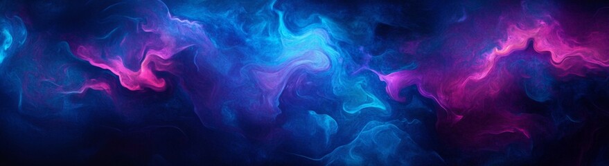 Wall Mural - vibrant blue and purple abstract gradient, fluid organic shapes, digital vector illustration, deep d