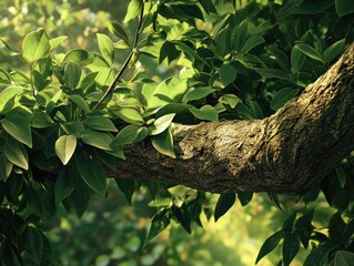 Bird on tree branch