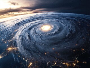Wall Mural - earth from space night view