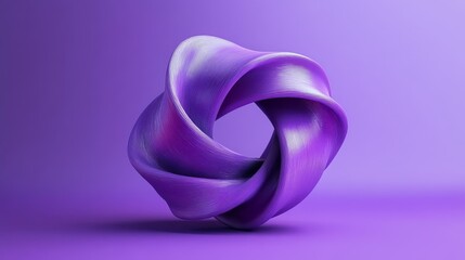 A purple object with a spiral shape