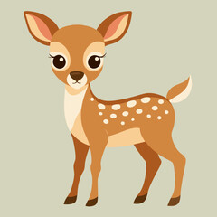 Sticker - illustration of a cartoon deer