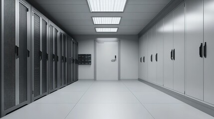 Server Room without People